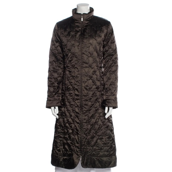 Brown vintage moncler long puffer coat - Picture 1 of 4